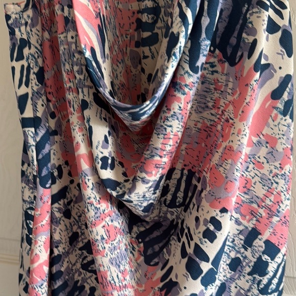 Black Rainn Pink and Blue Abstract Tank Top - Picture 3 of 4